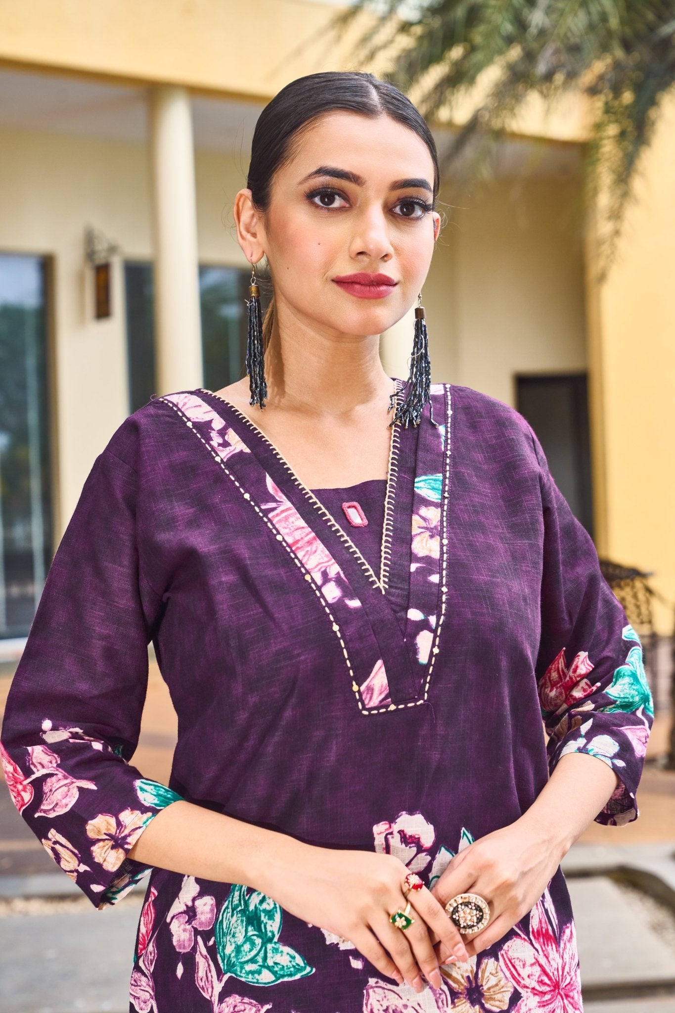 Bloom – Printed Cotton Festive Co - ord Set - Kalanandi the art of timeless fashion - DIVA - 128