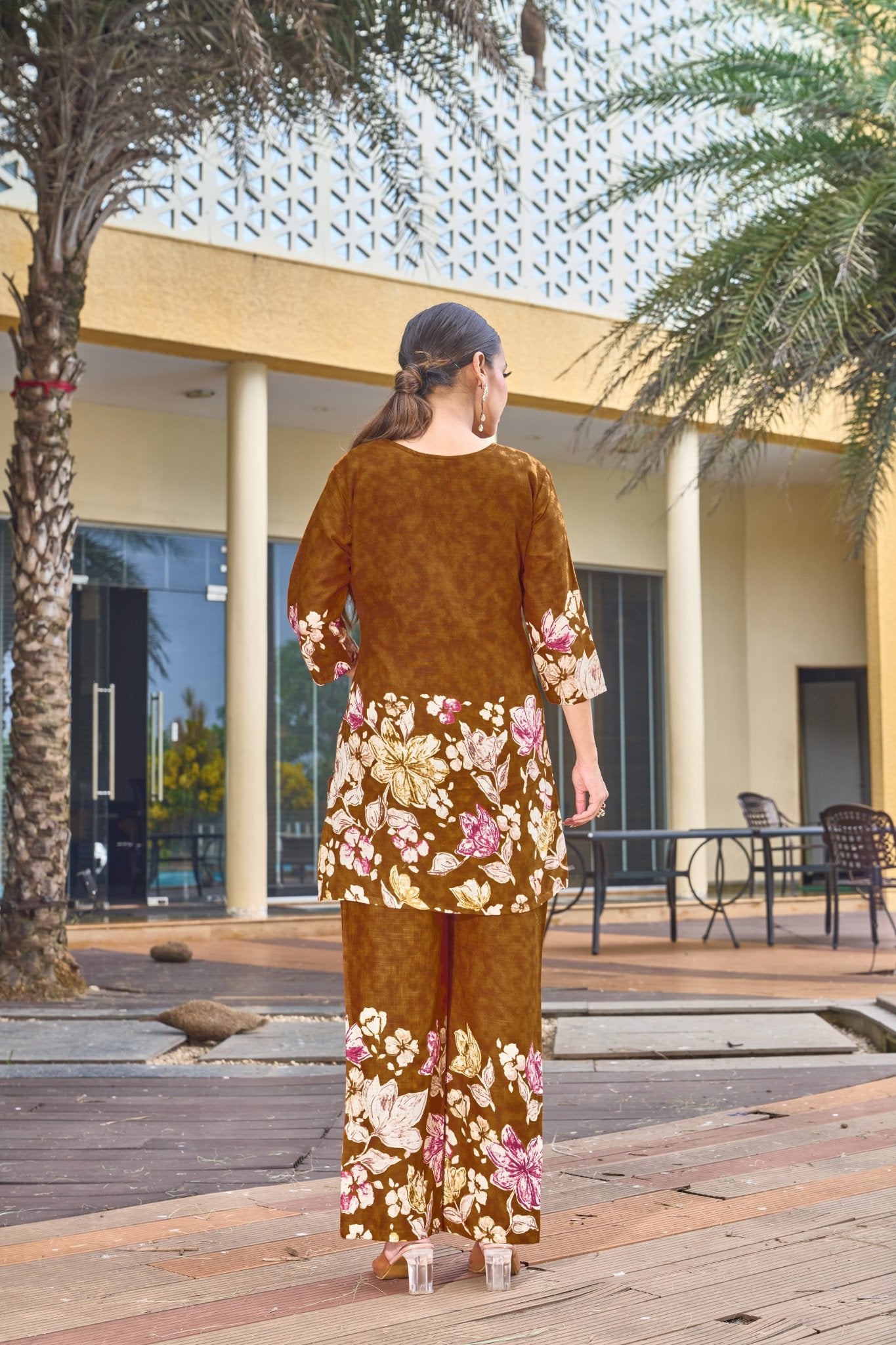 Bloom – Printed Cotton Festive Co - ord Set - Kalanandi the art of timeless fashion - DIVA - 128