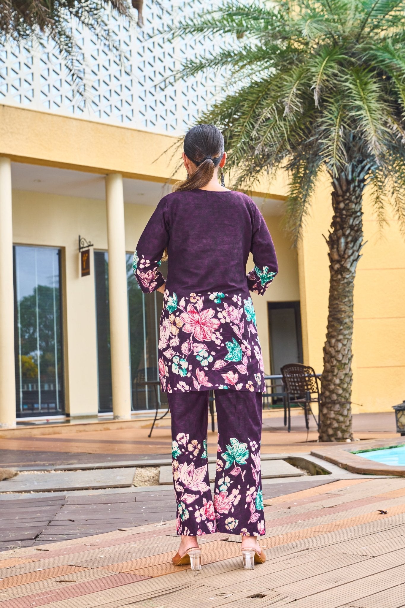 Bloom – Printed Cotton Festive Co - ord Set - Kalanandi the art of timeless fashion - DIVA - 128