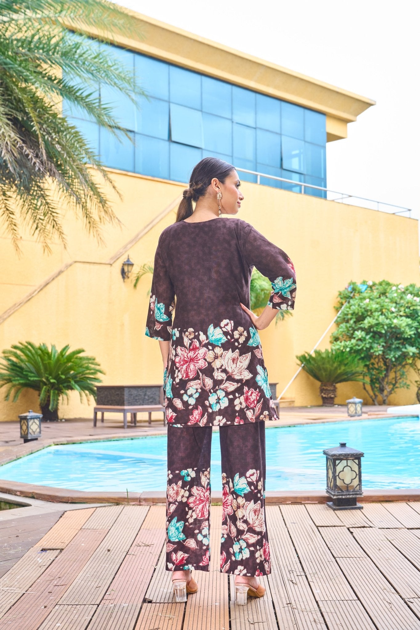 Bloom – Printed Cotton Festive Co - ord Set - Kalanandi the art of timeless fashion - DIVA - 128
