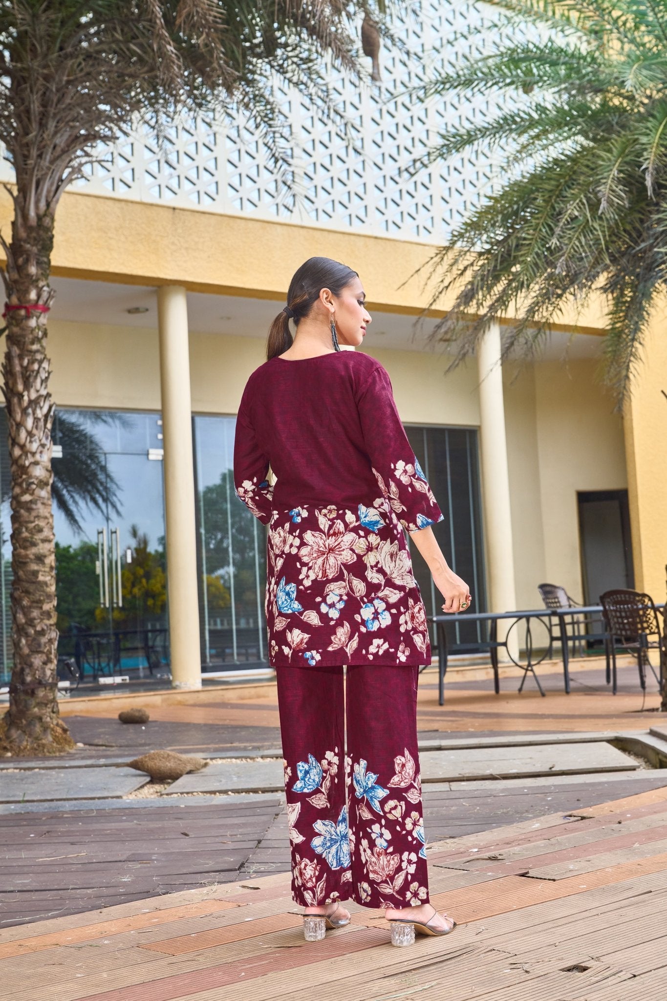 Bloom – Printed Cotton Festive Co - ord Set - Kalanandi the art of timeless fashion - DIVA - 128