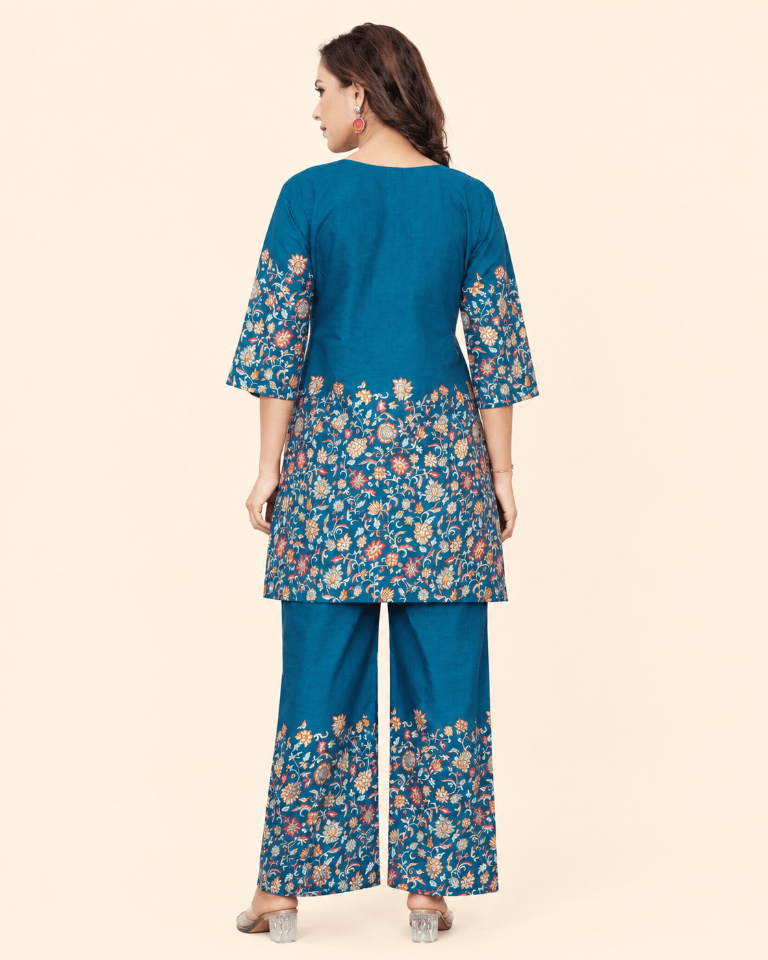 Designer Floral Print Co-Ord Set for Women - Kalanandi the art of timeless fashion - Co-Ord Set