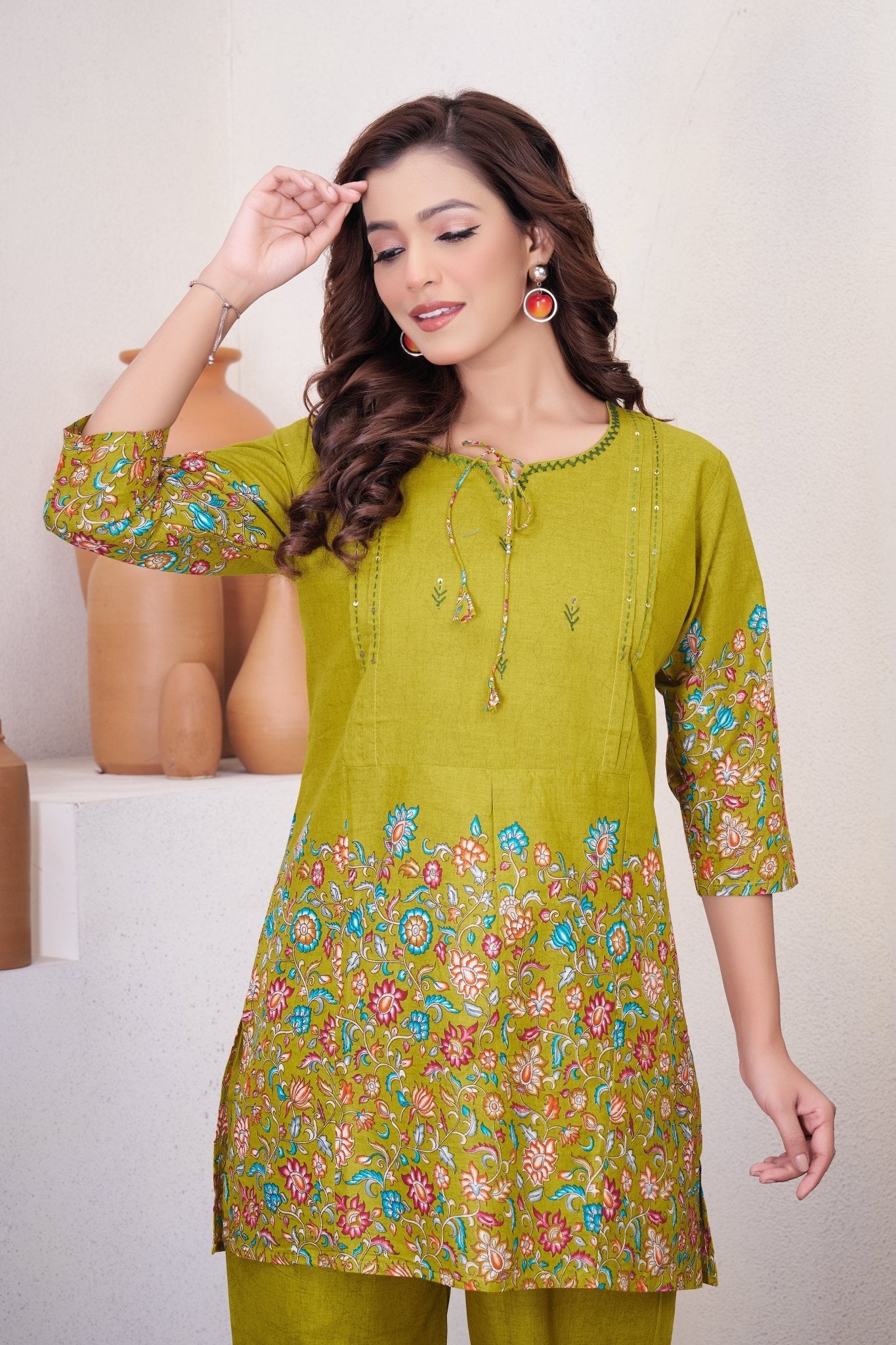 Designer Floral Print Co - Ord Set for Women - Kalanandi the art of timeless fashion - Co - Ord Set