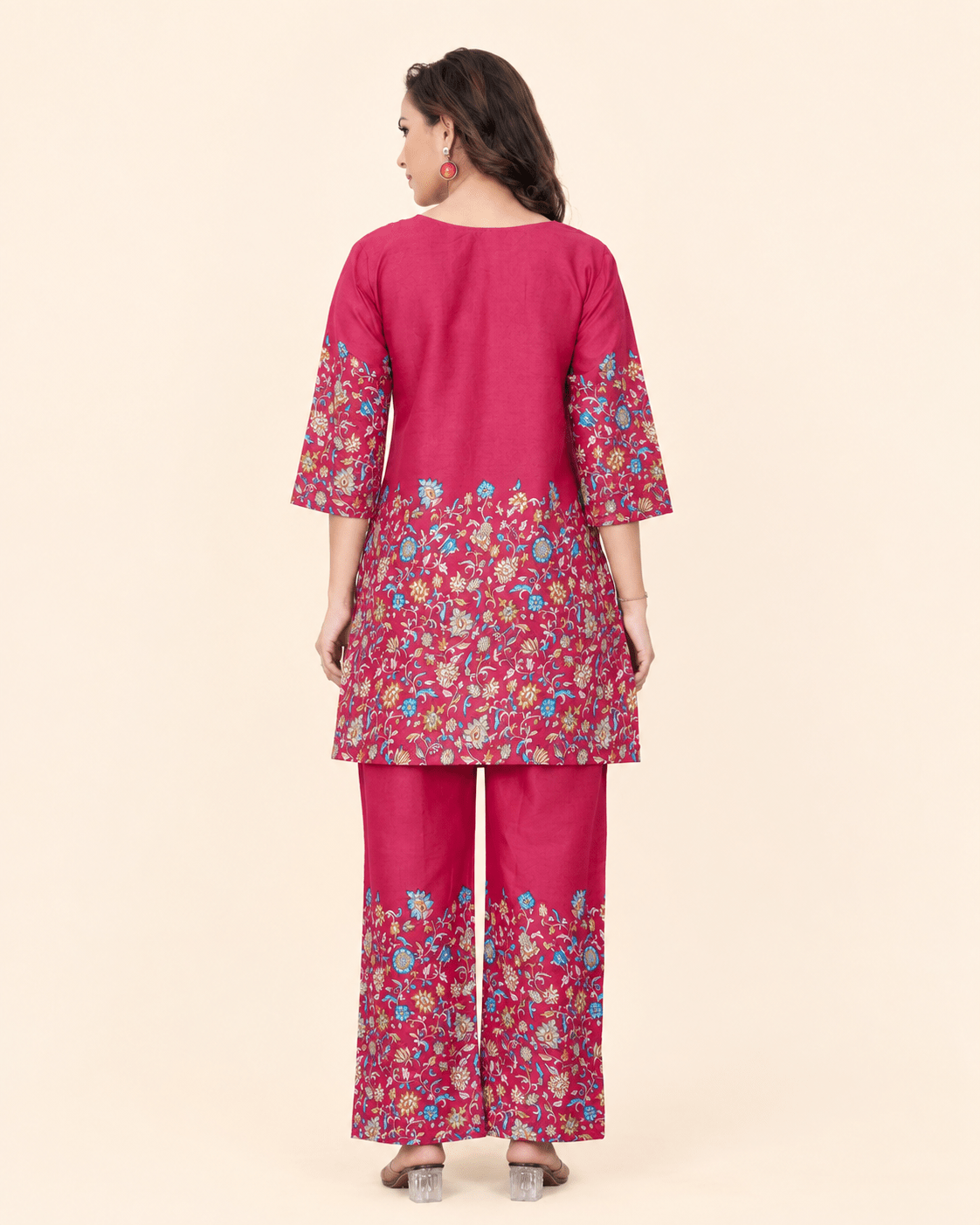 Designer Floral Print Co-Ord Set for Women - Kalanandi the art of timeless fashion - Co-Ord Set