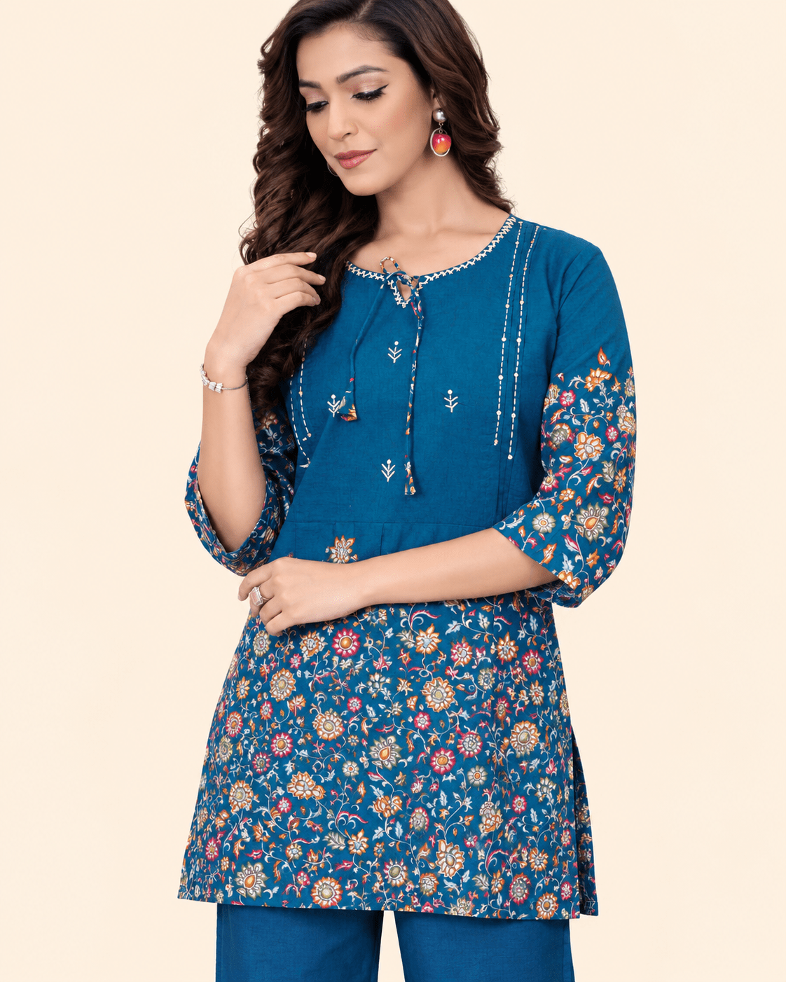 Designer Floral Print Co-Ord Set for Women - Kalanandi the art of timeless fashion - Co-Ord Set
