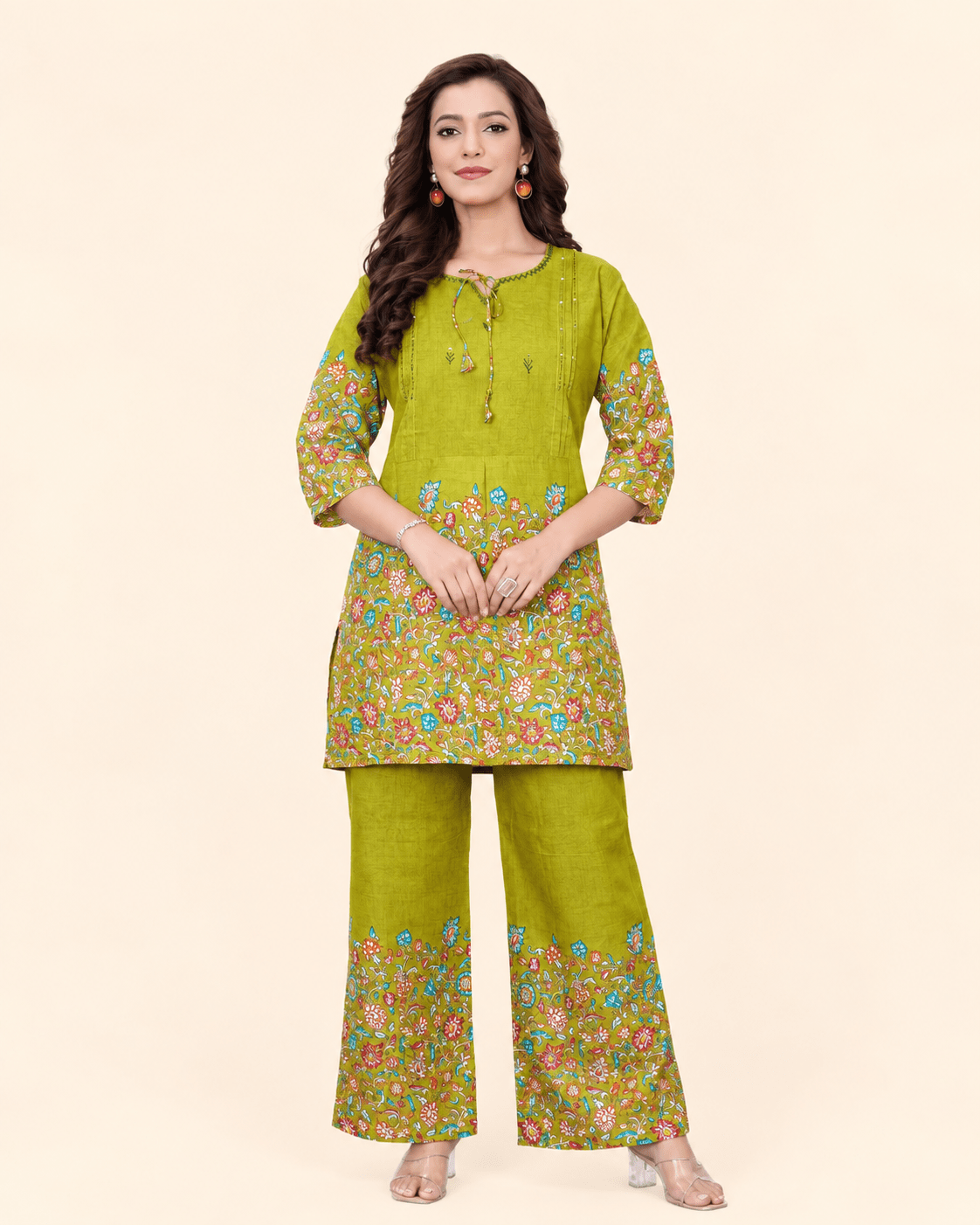 Designer Floral Print Co-Ord Set for Women - Kalanandi the art of timeless fashion - Co-Ord Set