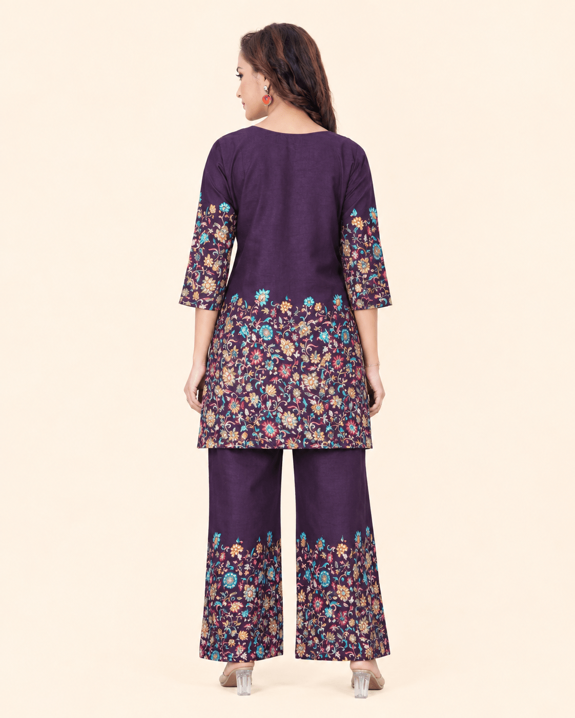 Designer Floral Print Co-Ord Set for Women - Kalanandi the art of timeless fashion - Co-Ord Set