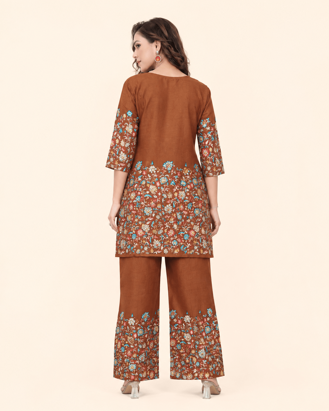 Designer Floral Print Co-Ord Set for Women - Kalanandi the art of timeless fashion - Co-Ord Set