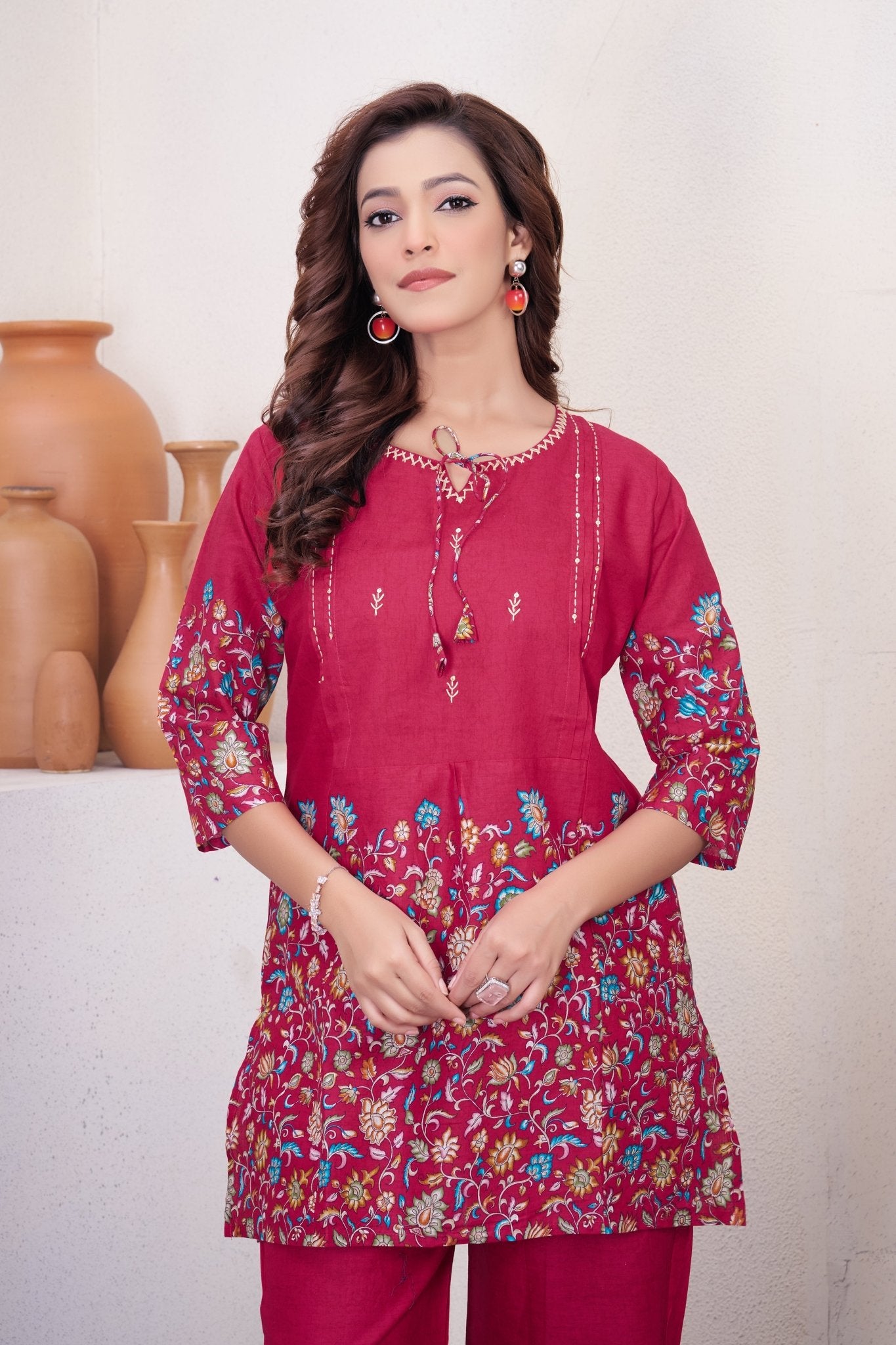 Designer Floral Print Co - Ord Set for Women - Kalanandi the art of timeless fashion - Co - Ord Set