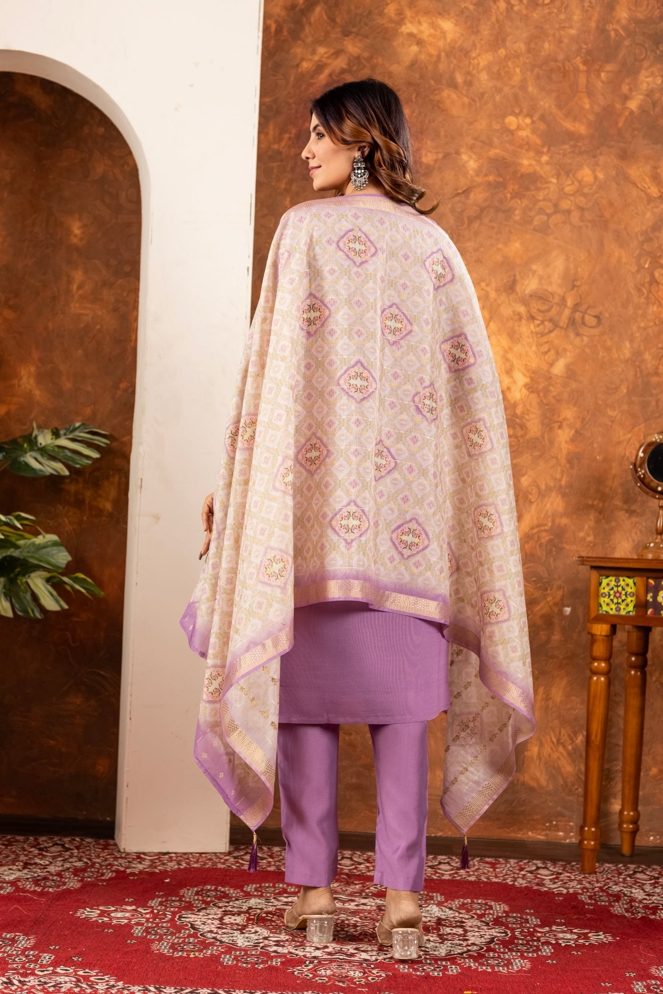 Elegant Straight Kurti Pant Dupatta Set - Kalanandi the art of timeless fashion - DIVA - 101