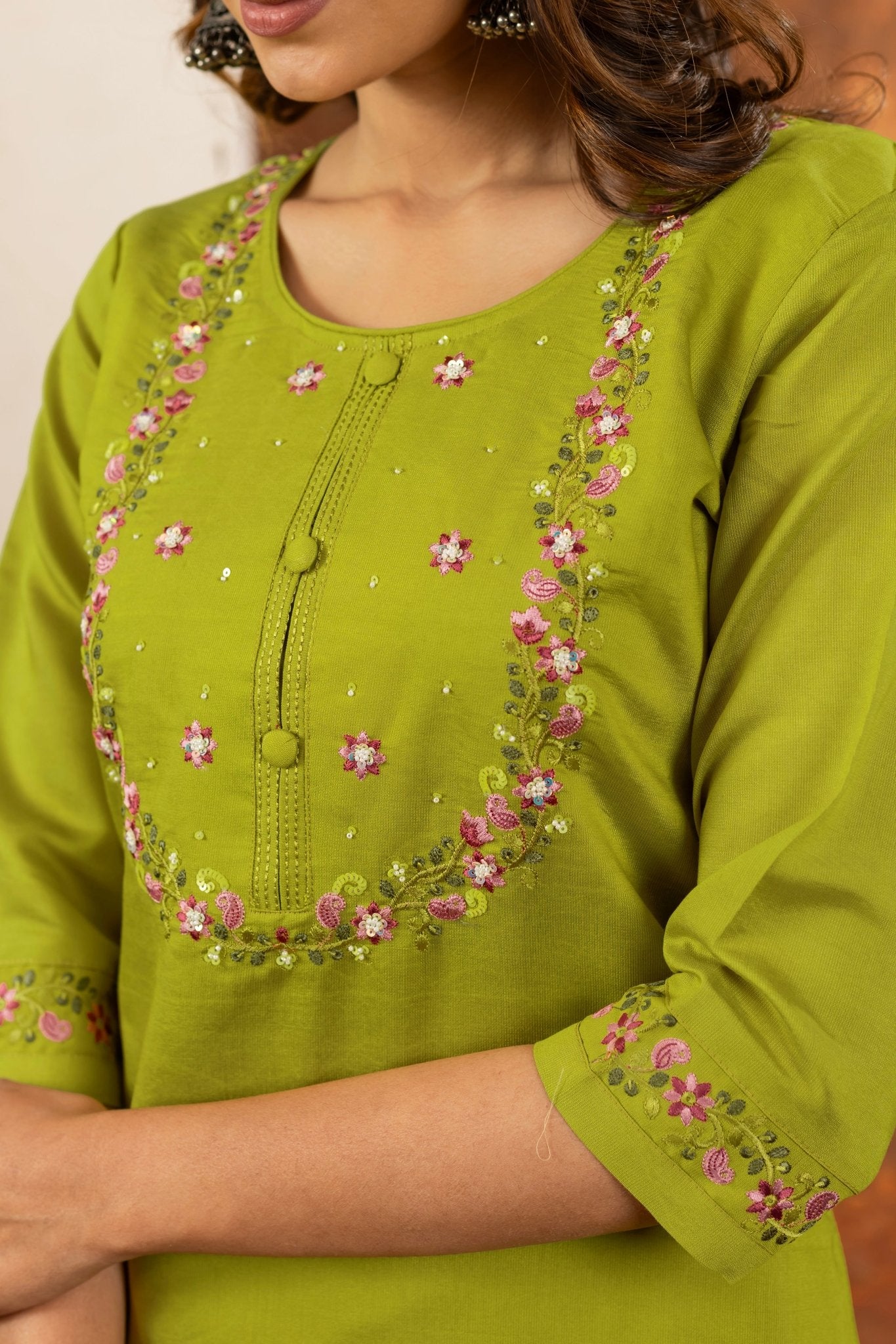 Elegant Straight Kurti Pant Dupatta Set - Kalanandi the art of timeless fashion - DIVA - 101