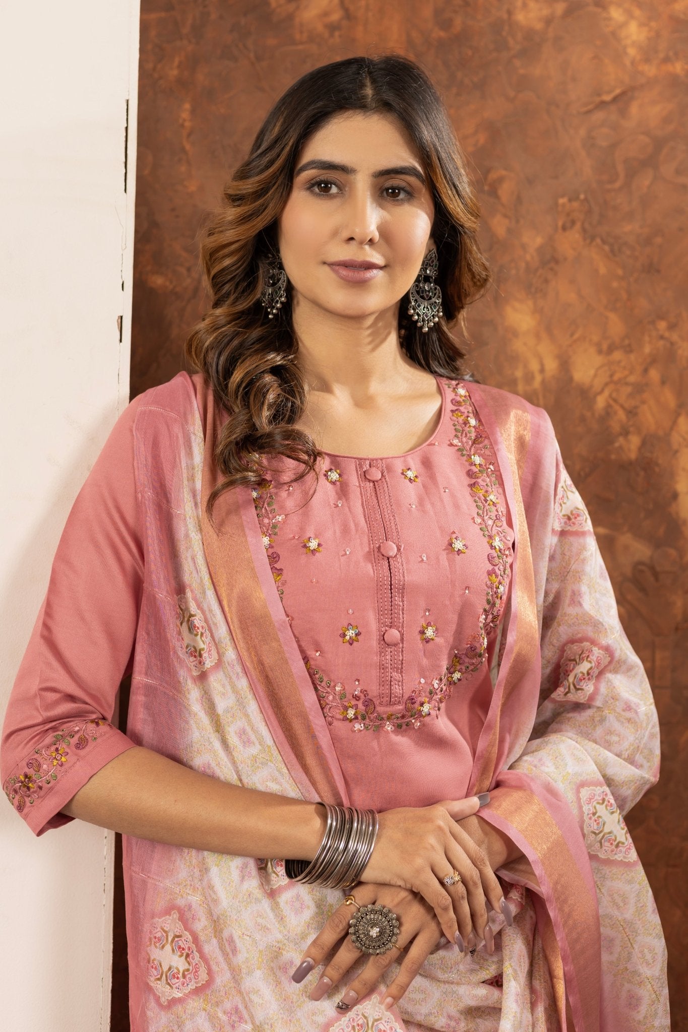 Elegant Straight Kurti Pant Dupatta Set - Kalanandi the art of timeless fashion - DIVA - 101