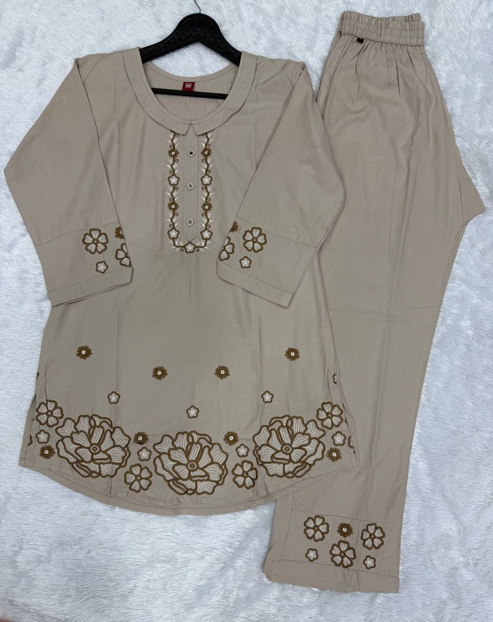 Floral Threadwork Embroidered Co-Ord Sets for Women - Kalanandi the art of timeless fashion - Co-Ord Set