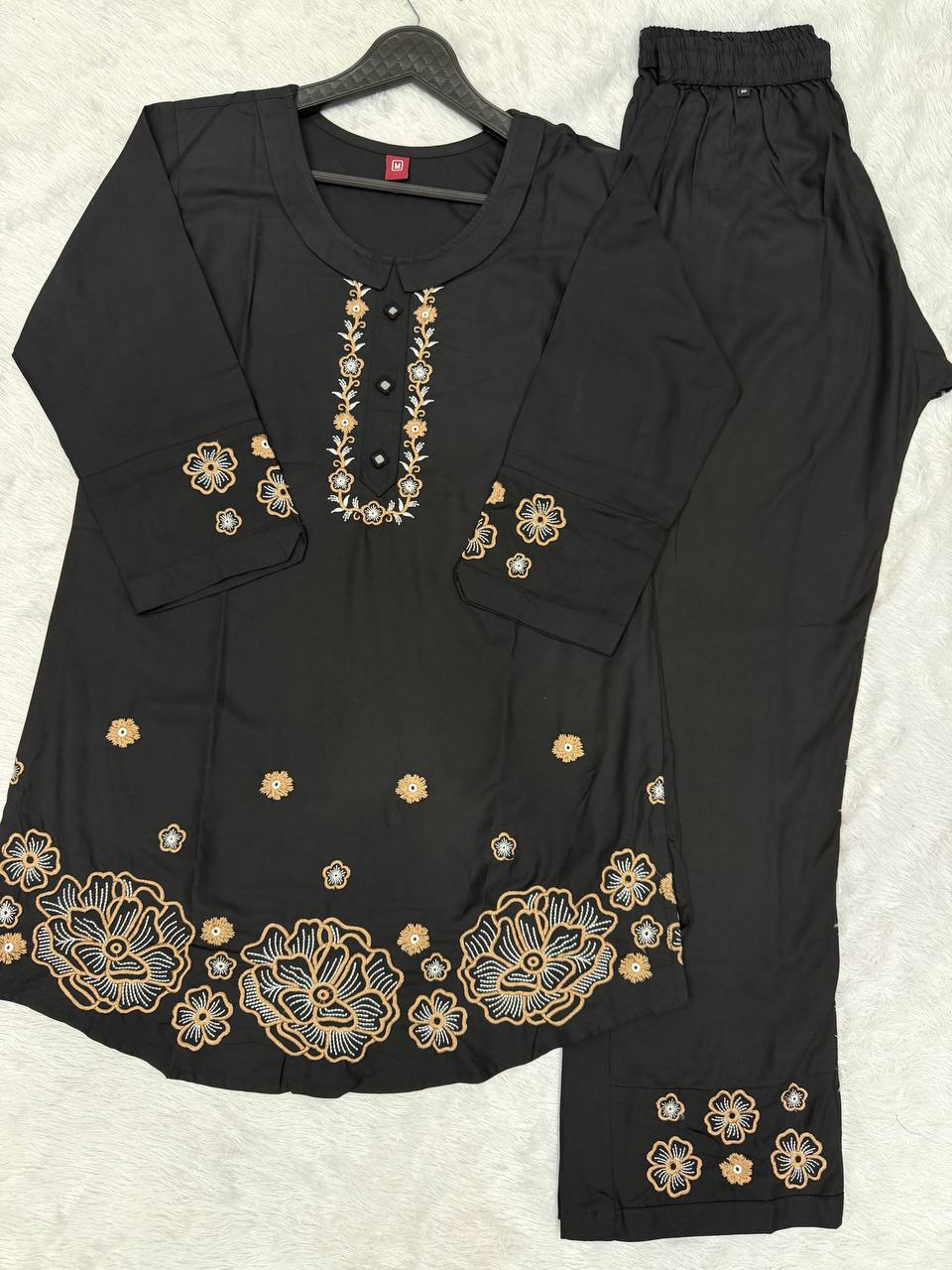 Floral Threadwork Embroidered Co-Ord Sets for Women - Kalanandi the art of timeless fashion - Co-Ord Set