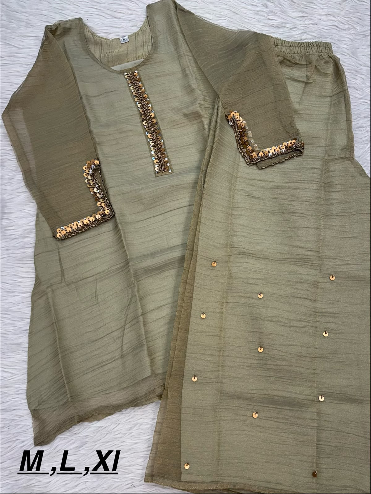 Hand Embroidered Rich Salsa Co-Ord Set with Plazzos - Festive & Party Wear - Kalanandi the art of timeless fashion - Co-Ord Set