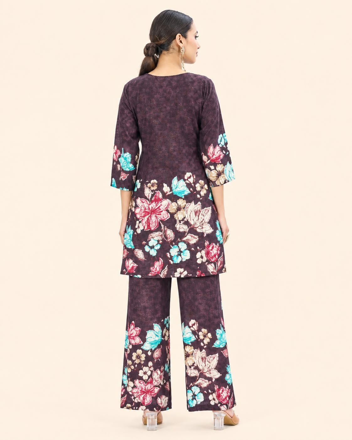 Women's Floral Printed Co-Ord Set for Casual & Festive Wear - Kalanandi the art of timeless fashion - Co-Ord Set