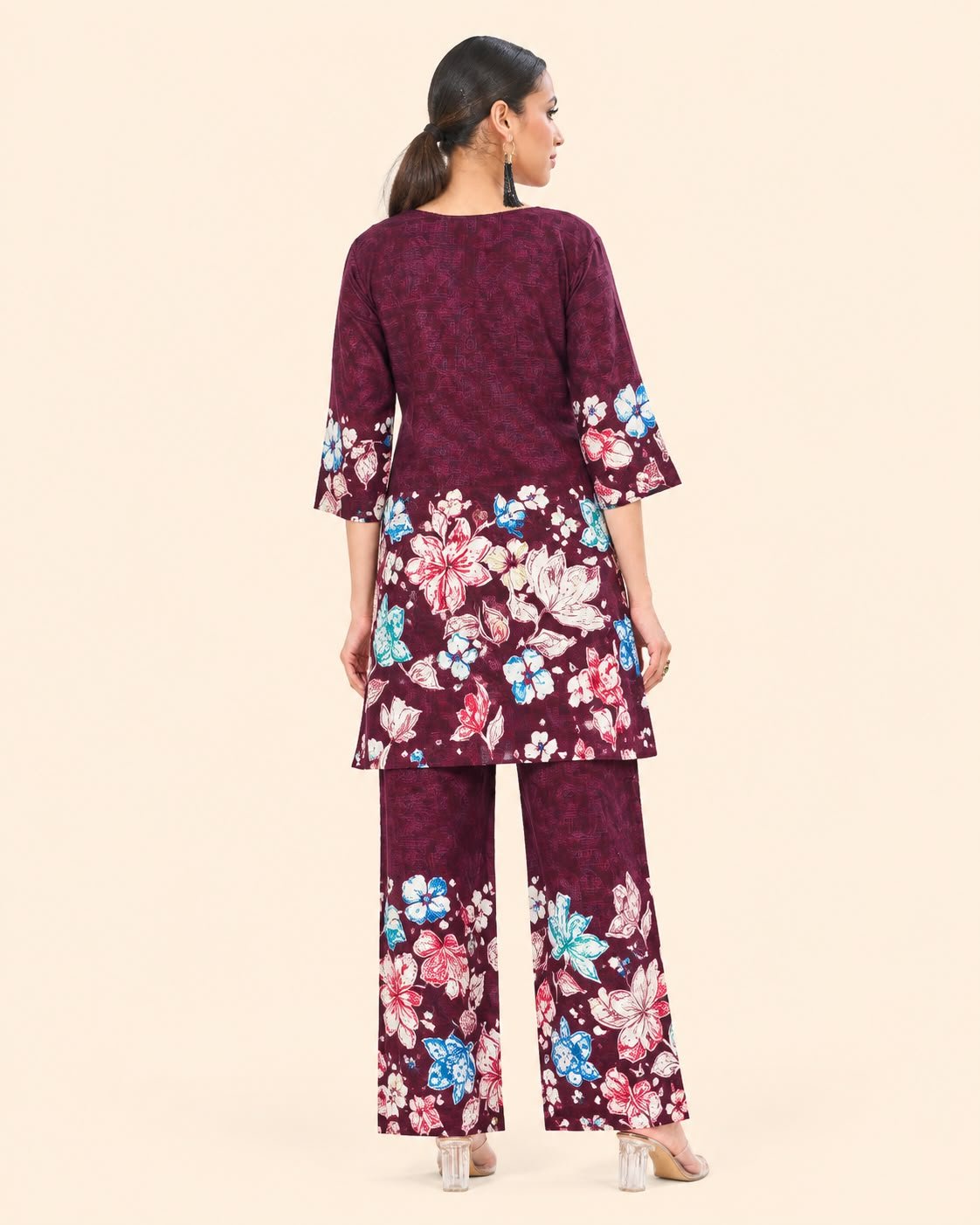 Women's Floral Printed Co-Ord Set for Casual & Festive Wear - Kalanandi the art of timeless fashion - Co-Ord Set