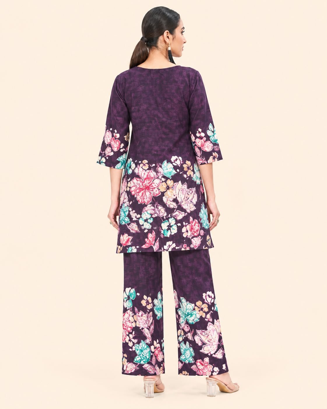 Women's Floral Printed Co-Ord Set for Casual & Festive Wear - Kalanandi the art of timeless fashion - Co-Ord Set