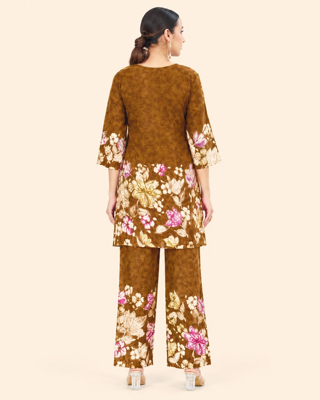 Women's Floral Printed Co-Ord Set for Casual & Festive Wear - Kalanandi the art of timeless fashion - Co-Ord Set