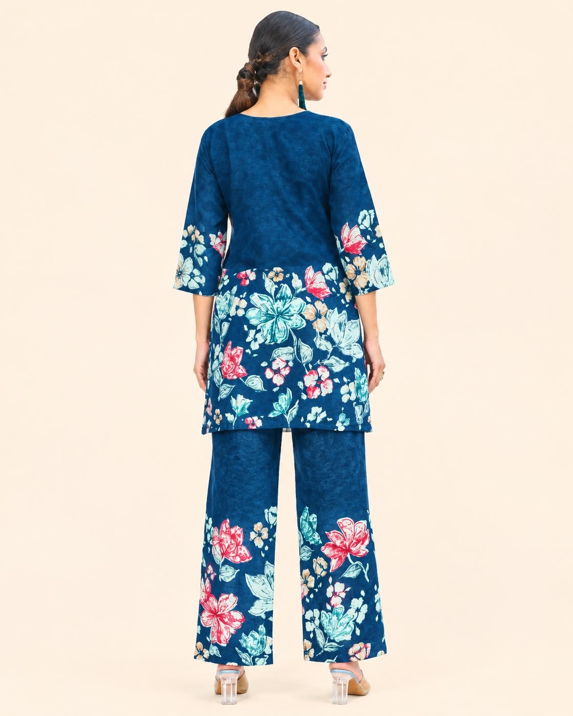 Women's Floral Printed Co-Ord Set for Casual & Festive Wear - Kalanandi the art of timeless fashion - Co-Ord Set